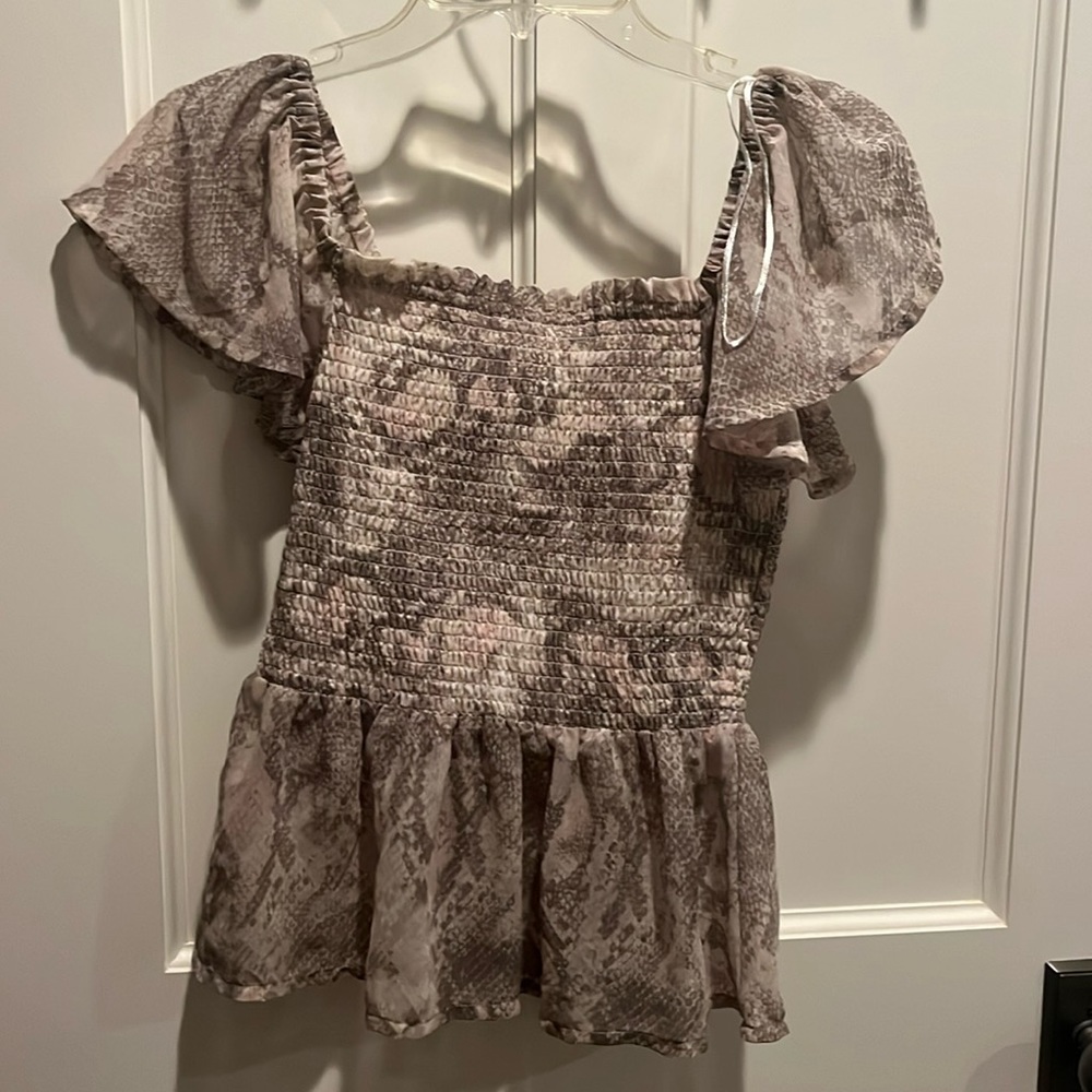 Snake skin top size S